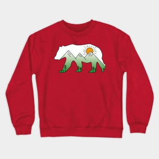 Bear Mountain, Mountains inside a bear Crewneck Sweatshirt